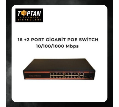 16 port PoE Switch Gigabit 10/100/1000 Gigabit