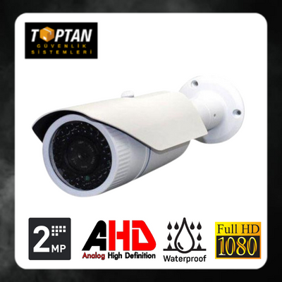 2 MP 1080p AHD 42 Led Gece Görüşlü Metal Kasa Güvenlik Kamerası ARNA-2342