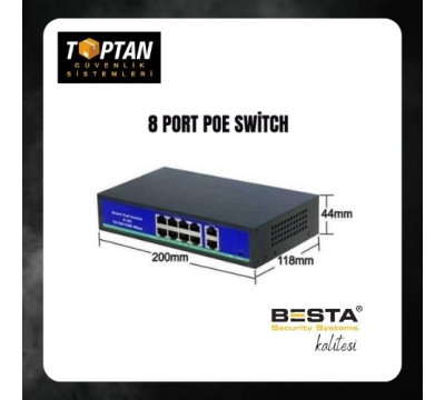 8+2 Port PoE Switch 10/100 KD0820
