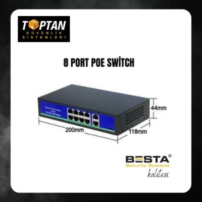 BESTA 8+2 Port PoE Switch 10/100 KD0820
