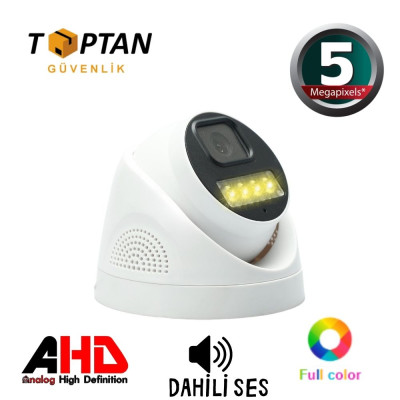 Arna AHD  5 MP WARM LED  1440P İÇ MEKAN DOME GÜVENLİK KAMERASI -ARN-9423W