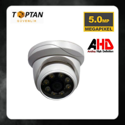 Arna AHD  5 MP WARM LED  1440P İÇ MEKAN DOME GÜVENLİK KAMERASI -ARN-9423W