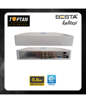 BESTA 4 KANAL 5 MP H.265 HİBRİT KAMERA KAYIT CİHAZI - BS314