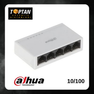 DAHUA 10/100 5 PORT YÖNETİLEMEZ SWITCH DH-PFS3005-5ET-L