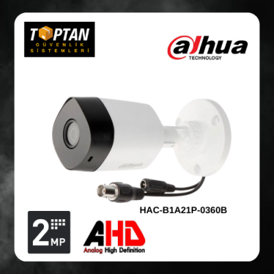 Dahua HAC-B1A21P-0360B 2MP HDCVI IR Bullet Kamera