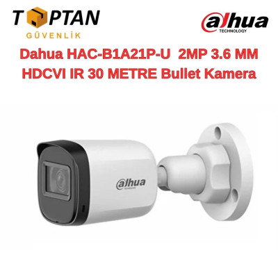 Dahua HAC-B1A21P-U  2MP 3.6 MM HDCVI IR 30 METRE Bullet Kamera