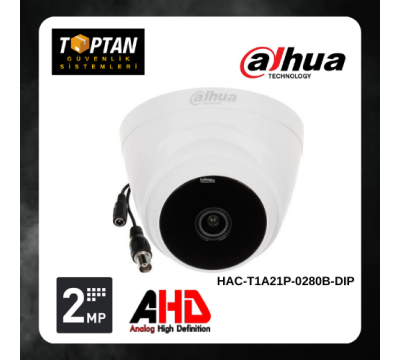 Dahua HAC-T1A21P-0280B-DIP 2MP HDCVI IR Eyeball Kamera