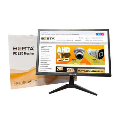 Besta BST-19W 19inc 5ms 1440X900 Vga/hdmı Siyah Sessiz LED Monitör