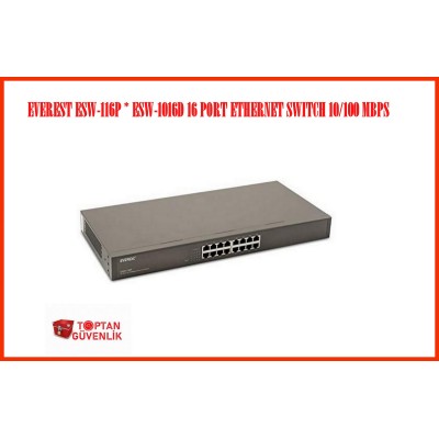 EVEREST ESW-116P * ESW-1016D 16 PORT ETHERNET SWITCH 10/100 MBPS