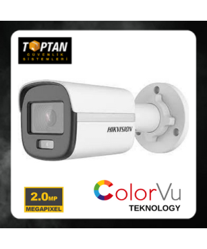 HIKVISION 2 MP DS-2CE10DF0T-PF COLORVU BULLET GÜVENLİK KAMERASI