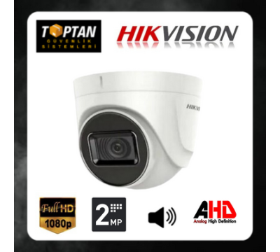 HIKVISION DS-2CE76D0T-ITPFS 2.0 MP  HD TVI 4 in 1 SESLİ DOME GÜVENLİK KAMERASI