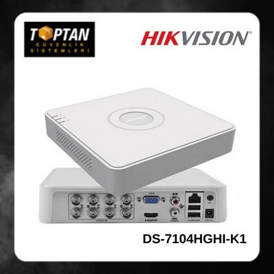 HIKVISION DS-7104HGHI-K1 H.265 4 KANAL TURBO HD DVR KAMERA KAYIT CİHAZI