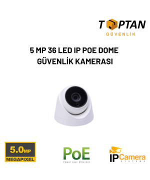 5 MP 36 LED IP POE  DOME GÜVENLİK KAMERASI ARNA-1334