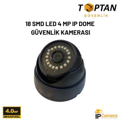 18 SMD LED 4 MP IP DOME GÜVENLİK KAMERASI-1914