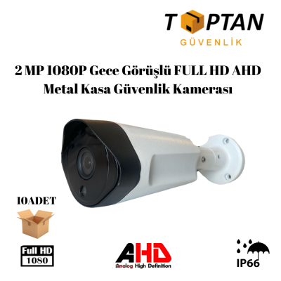 2 MP Metal Kasa 6 Atom Led 3.6mm Ahd Dış Mekan Güvenlik Kamerası ARNA-2021