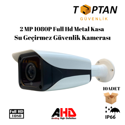 2.0 MP 1080P 4 ARRAY LED METAL KASA AHD KAMERA SU GEÇİRMEZ ARNA-2034 10'LU KOLİ
