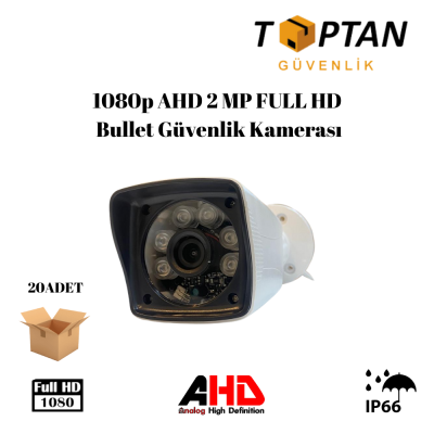2 MP AHD Dış Mekan Gece Görüşlü 6 Atom Led Bullet Kamera ARNA-2138 20 ADET