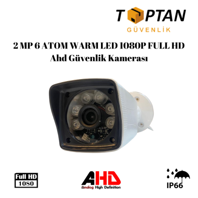 2 MP 6 ATOM WARM LED 1080P FULL HD Ahd Güvenlik Kamerası ARNA-2326
