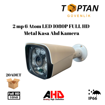 2 MP 6 ATOM LED 1080P FULL HD METAL KASA AHD KAMERA ARNA-2736 20 ADET