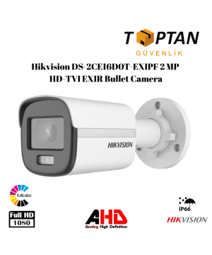HIKVISION 2 MP DS-2CE10DF0T-PF COLORVU BULLET GÜVENLİK KAMERASI
