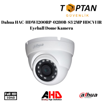 Dahua HAC-HDW1200RP-0280B-S3 2MP HDCVI IR Eyeball Dome Kamera