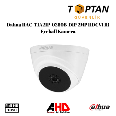 Dahua HAC-T1A21P-0280B-DIP 2MP HDCVI IR Eyeball Kamera