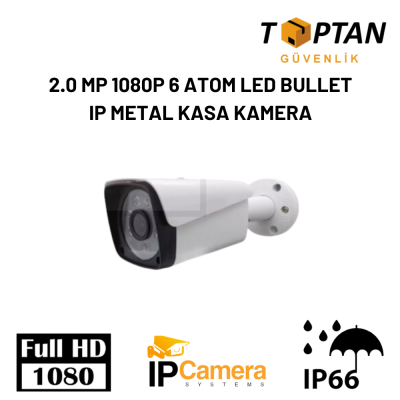 2.0 MP 1080P 6 ATOM LED BULLET IP METAL KASA KAMERA ARNA-1036