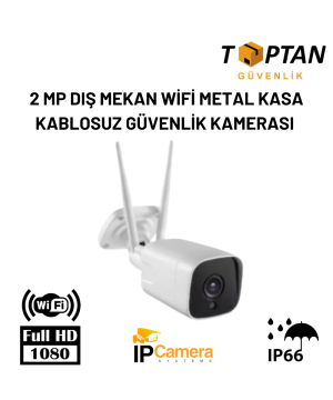 2 MP DIŞ MEKAN WİFİ METAL KASA KABLOSUZ GÜVENLİK KAMERASI ARNA-1260