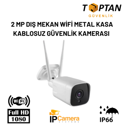 2 MP DIŞ MEKAN WİFİ METAL KASA KABLOSUZ GÜVENLİK KAMERASI ARNA-1260