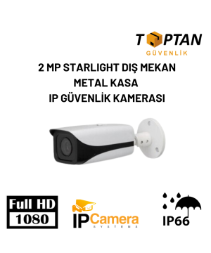 2 MP STARLIGHT DIŞ MEKAN METAL KASA IP GÜVENLİK KAMERASI ARNA-1420