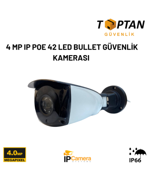 BESTA 4 MP IP POE 42 LED BULLET GÜVENLİK KAMERASI BT-1437