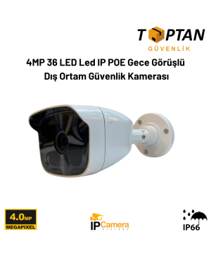 4MP 36 LED Led IP POE gece görüşlü dış ortam güvenlik kamerası BT-8037
