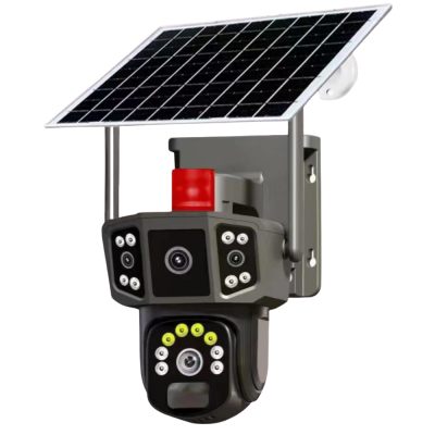 CASACOP Q8 SOLAR 4G ÜÇ KAMERALI 2MP+2MP+2MP PTZ SESLİ SİM KARTLI KAMERA