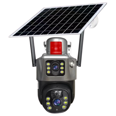 Casacop Q7 4G Çift Kameralı Sim Kartlı Solar Panelli Güvenlik Kamerası