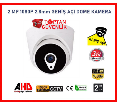 2 MP 1080P Full Hd 6 Atom Led Ahd Geniş Açı Dome Güvenlik Kamerası ARNA-2206