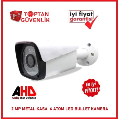 2 mp 6 Atom LED 1080P FULL HD Metal Kasa Ahd Kamera ARNA-2736