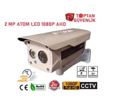 2MP 1080P Atom Led Gece Görüşlü Metal Kasa Ahd Güvenlik Kamerası ARNA-2080