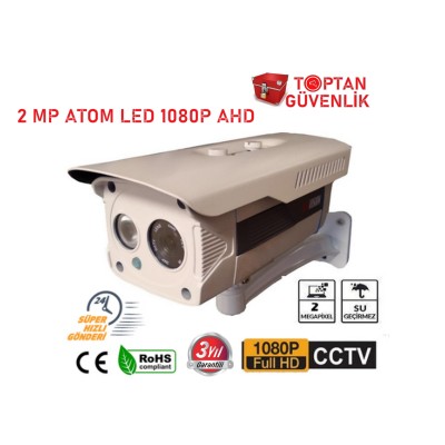 2MP 1080P Atom Led Gece Görüşlü Metal Kasa Ahd Güvenlik Kamerası ARNA-2080
