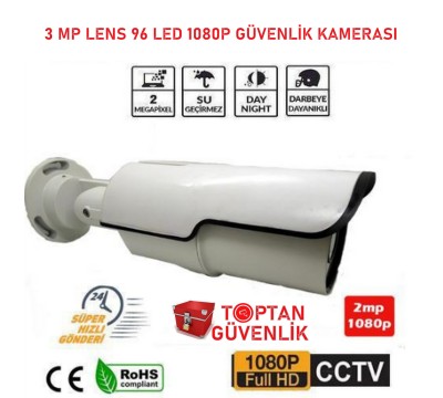 3 MP LENS 1080P FULL HD Güvenlik Kamerası ARNA-2096