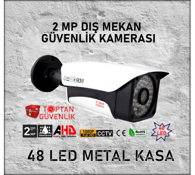 2 MP 1080P 48 Led Metal Kasa Ahd Güvenlik Kamerası ARNA-2248
