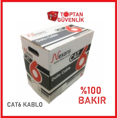 Nexans Cat6 Utp 23 AWG Halogen Free Kablo 305 Metre Full Bakır
