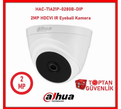 Dahua HAC-T1A21P-0280B-DIP 2MP HDCVI IR Eyeball Kamera