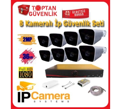 8  Kameralı Full Hd Ip Güvenlik Kamerası Sistemi ARNA-8368