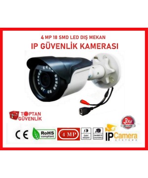 4 MP IP Bullet Güvenlik Kamerası 18 SMD Led ARNA-1418