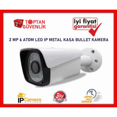 2.0 MP 1080P 6 ATOM LED BULLET IP METAL KASA KAMERA ARNA-1036