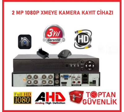 2 MP 8 KANAL 1080N Xmeye  Ahd Hibrit 5IN1 HİBRİT H265 Kamera Kayıt Cihazı ARNA-4082