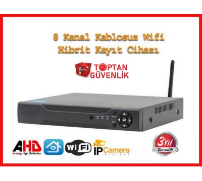 8 Kanal 5 MP H265+ Kablosuz Wifi Hibrit Dvr Kayıt Cihazı ARNA-4408