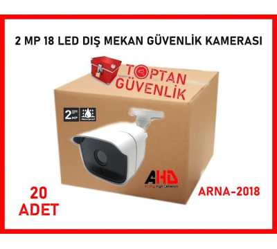 2MP Ahd 1080P 18 SMD Led Bullet Güvenlik Kamerası ARNA-2018 20 ADET