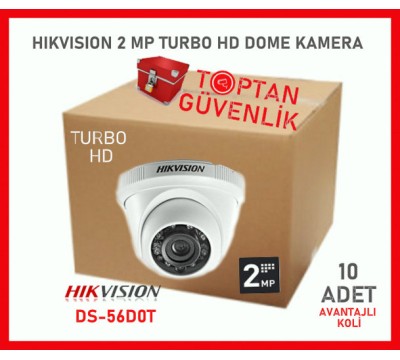 HIKVISION DS-2CE56D0T-IRPF HD1080P Indoor IR Turret Kamera EKONOMİK 10'LU KOLİ