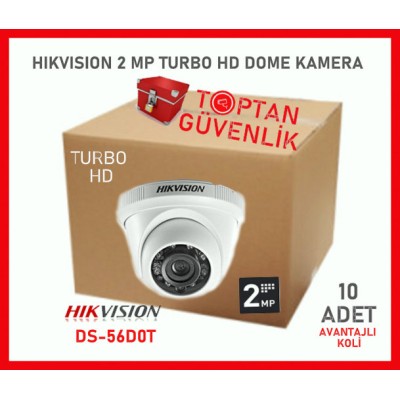 HIKVISION DS-2CE56D0T-IRPF HD1080P Indoor IR Turret Kamera EKONOMİK 10'LU KOLİ